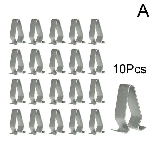 10x metall befestigung clips - 10x,