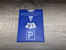 Parkscheibe aus Kunstleder