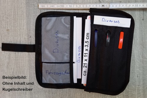 Kfz bordmappe handschuhfach - bordmappe,