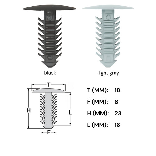 20x verkleidung clips - 20x,
